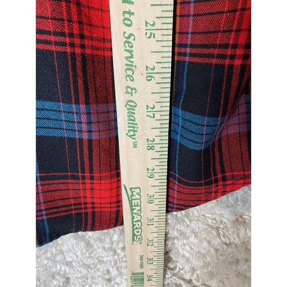 Timber Ridge Mens Flannel Shirt Button Up Red Black Plaid Size Large - Picture 9 of 9